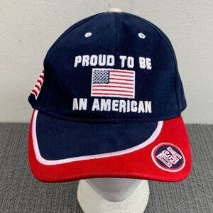 Proud to Be An American USA Baseball Hat Unisex Adjustable American Flag Cap